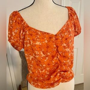 Vibrant and feminine print top